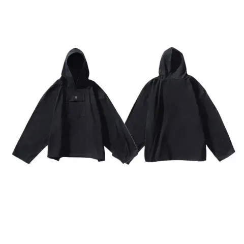 Best Budget Yeezy Gap Hoodie option C17 Chest Small Logo Charge Coat