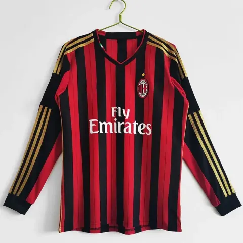 AC Milan Long Sleeve T-Shirt option Long-sleeve AC home kit 13/14