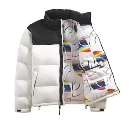 Budget/Best TNF Nuptse Jacket option 96 feather rainbow logo
