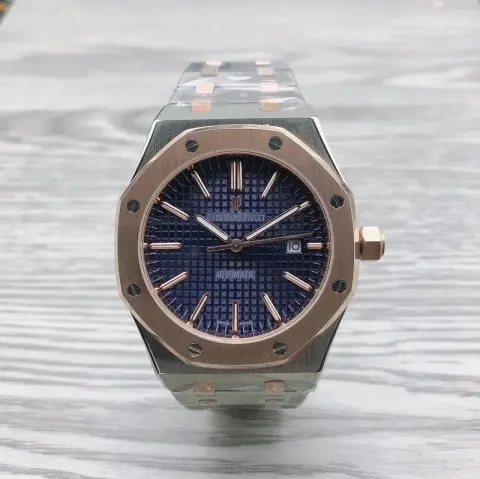 Audemars Piguet Silver Band option Rose gold blue steel belt