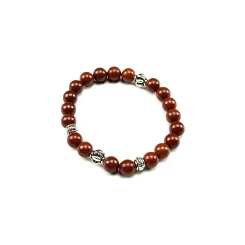 Chrome Hearts Beat Bracelet option Red bamboo stone