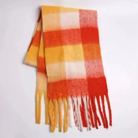 Acne Studios Scarf option orange white