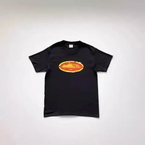 Corteiz Tee option red circle graffiti black