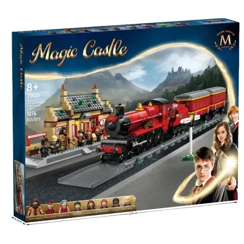 LEGO Hogwarts Castle option 7900-Express Hogmodel Station -1074 Granules-About 1.7KG
