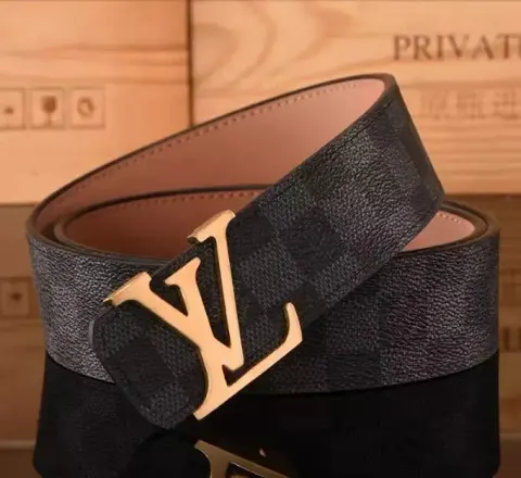 Budget LV Belt option L Classic Black Gold Buckle