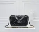 Chanel Bag option Black silver size 26*16*9