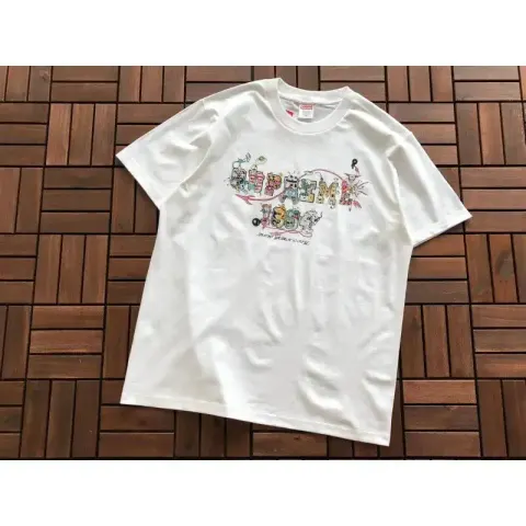 Supreme X Ducati T-Shirt option B382 24 VARSITY TEE White