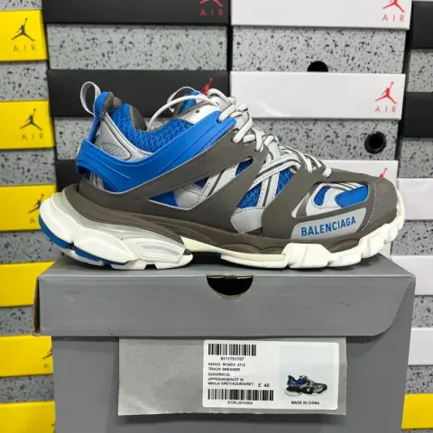 Balenciaga Track 3.0 Pierced Shoes option 4112 gray blue