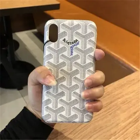 Goyard Phone Case option White