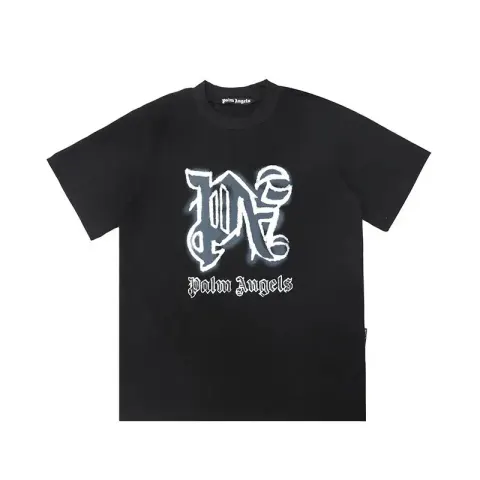 Palm Angels Monogram NY Spray Tee option 2274 black