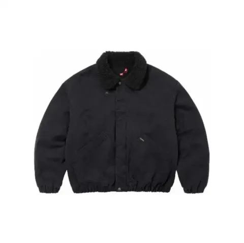 Supreme Denim Sherpa Jacket option Washed black