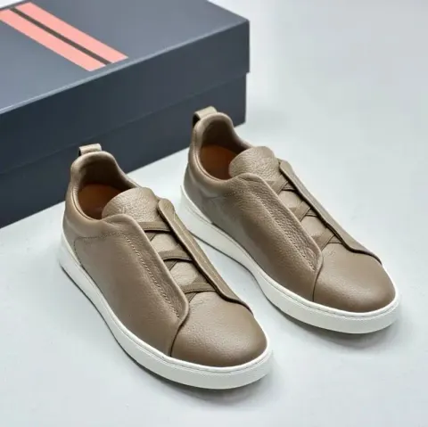 Zegna Triple Stitch Shoes option Brownish green