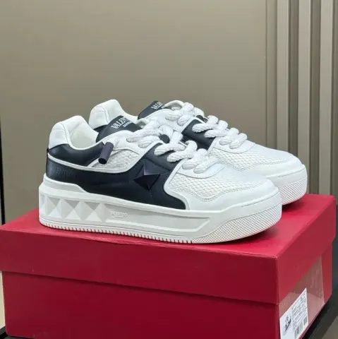 Valentino Trainers With Strap option Black and white mesh