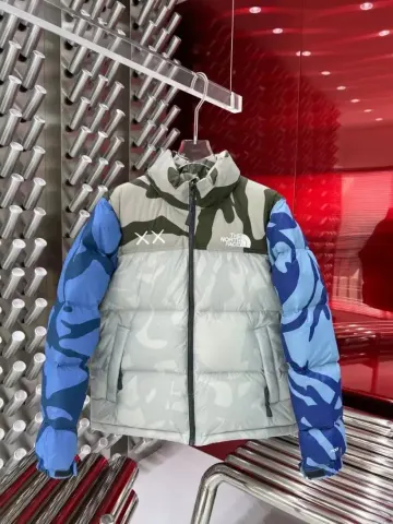 TNF x Kaws Jacket option Blue camouflage
