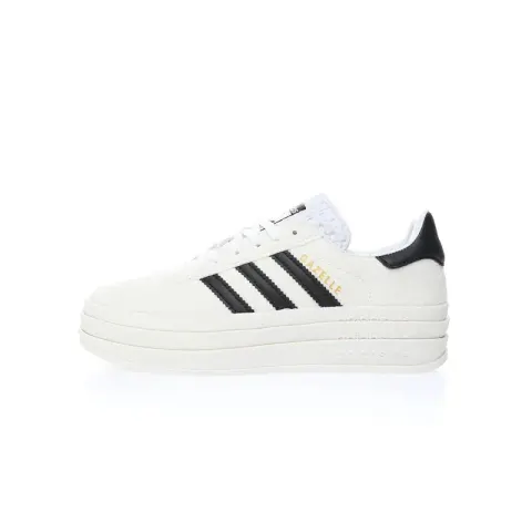 Adidas Originals Gazelle Bold option Anti-velvet white and black HQ6913