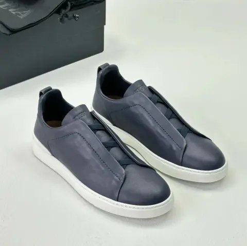 Zegna Triple Stitch Shoes option Dark Blue