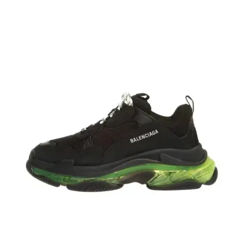 Balenciaga 3S White Shoes option Black and green