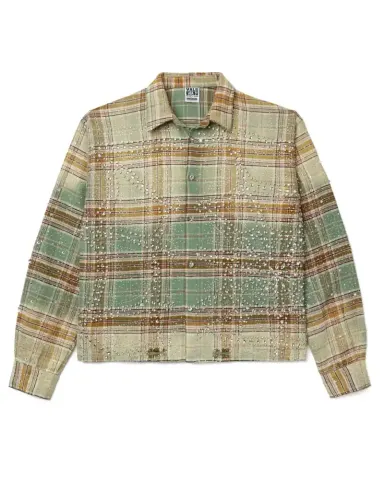 Vale Forever Chocolate Flannel Hoodie option Green