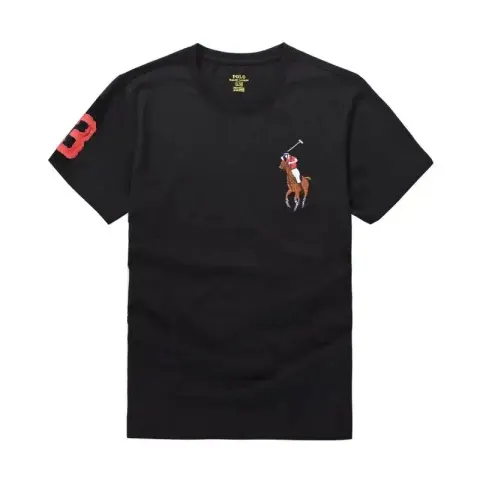 Polo Sport Round Neck T-Shirt option Color horse black