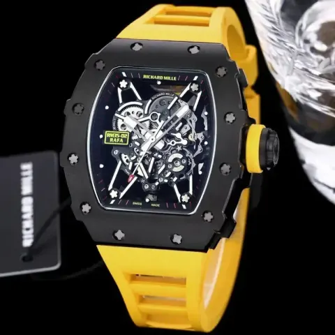 Richard Mille Watch 35-02 option Black Shell-Yellow Tape