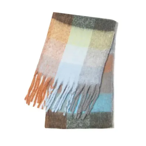 Acne Studios Scarf option gray blue brown