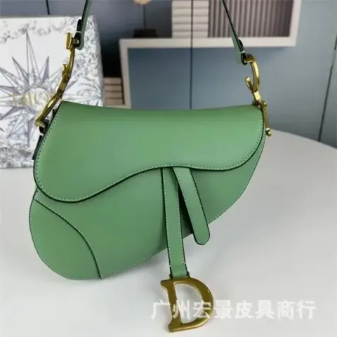 DIOR Saddle option plain green