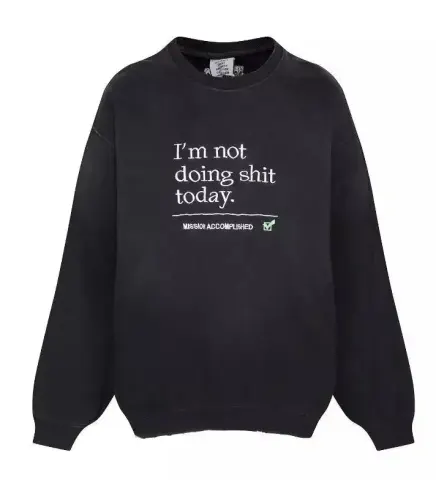Vetements Fan Hoodie option V222 Black