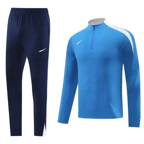 Nike Black-White Tracksuit Set option NK08 color blue suit