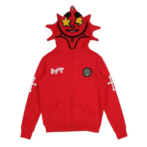 Glo Full Zip-Up Hoodie option LL10 polyester printing is not pure cotton