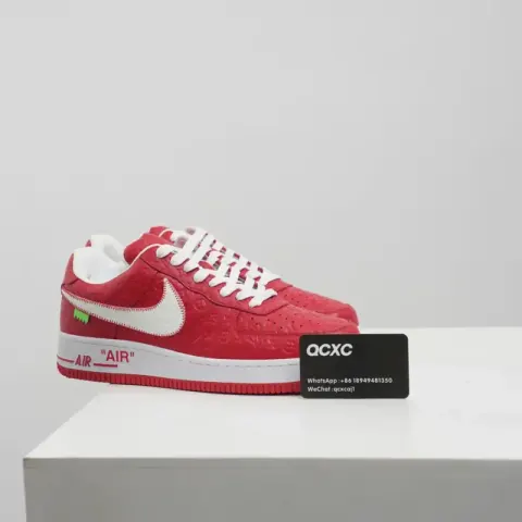 LV Air Force 1 option White red