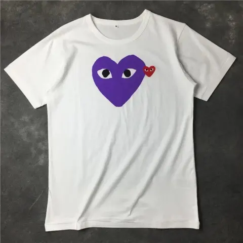 CDG T-Shirts option Purple Heart