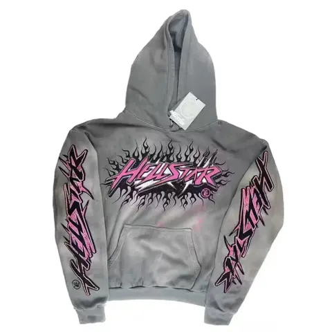 Hellstar Hoodie option [cotton hooded sweater] DY-w07 dark gray