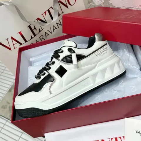 Valentino Trainers With Strap option black and white