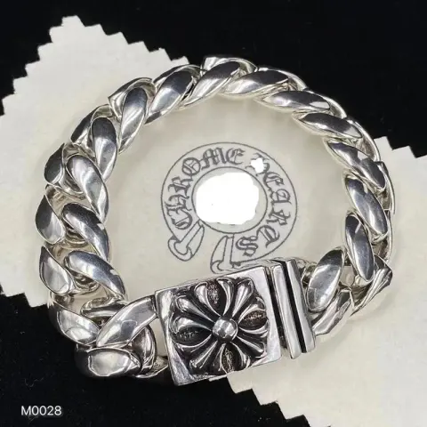 Chrome Hearts Thick Bracelet With Cross option S9