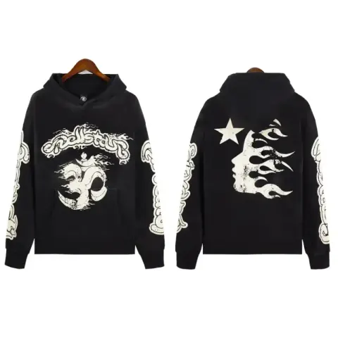Hellstar Hoodie option Cotton hooded sweater DY-W04 black