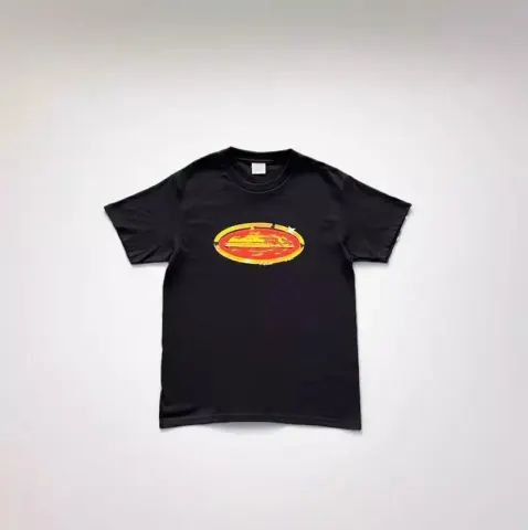 Corteiz T-Shirts option red circle graffiti black