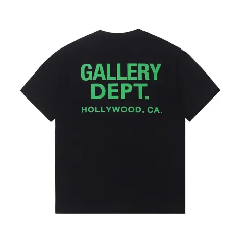 Gallery Dept TEES option Black green letters