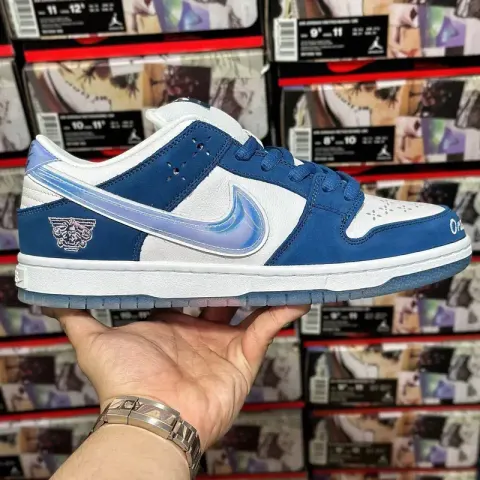 Chunky Dunky Shoes option Born x Raised x Dunk White Blue Gradient