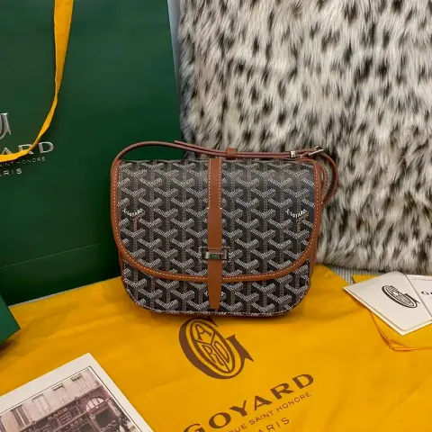 Goyard Belvedere Bag option Brown Spell Black