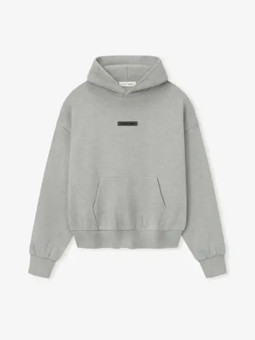 Essentials Hoodie option Oat ConcreteHeather