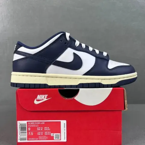 Nike Dunk Low Gray Fog option Navy Blue DD1503-115