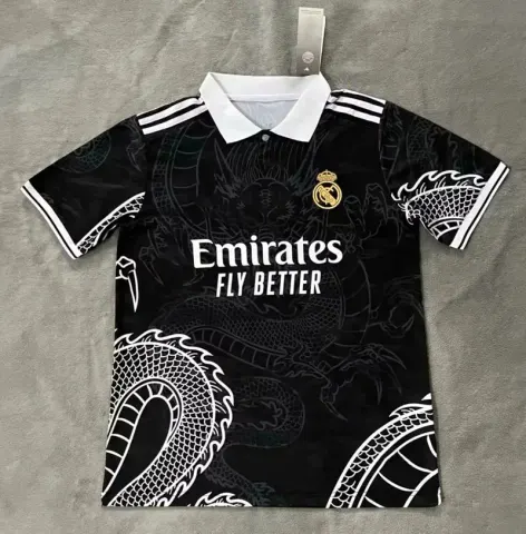 Barcelona Jersey 23/24 option 2324 Real Madrid Dragon Black
