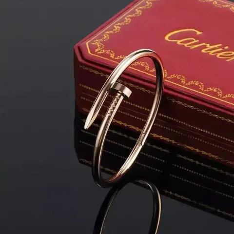 Cartier Bracelet option Nail Diamond Free Bracelet - Rose Gold W