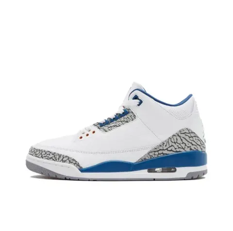 Budget Jordan 3 Shoes option White Blue Wizards CT8532-148