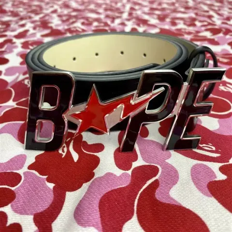 Bape Belt option black red
