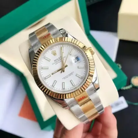 ROLEX option Gold White Disc-Three Bead Strap