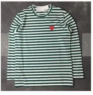 CDG Play SS24 Hoodie option Dark Green