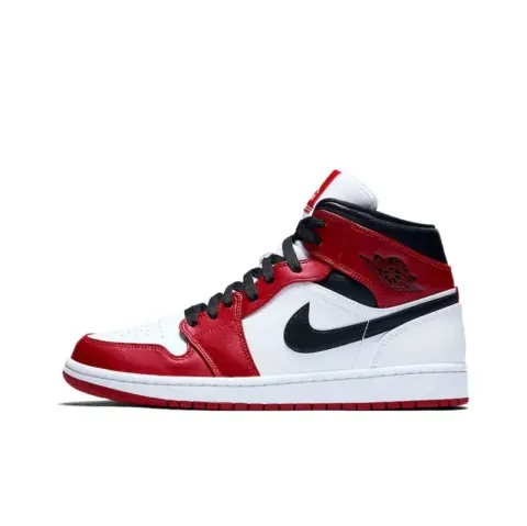 Jordan 1 Court Purple option Red， white， and black