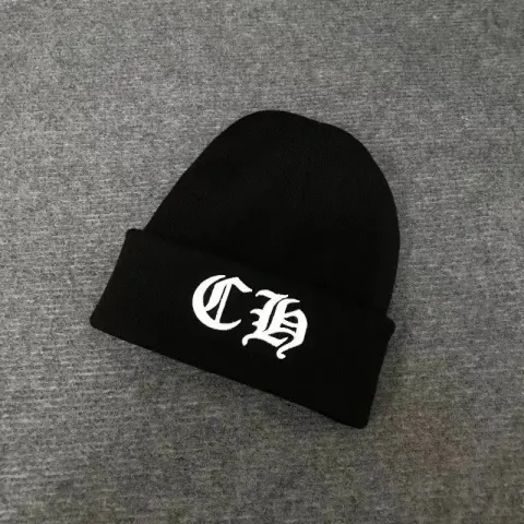 Chrome Hearts Beanie option Black Big CH