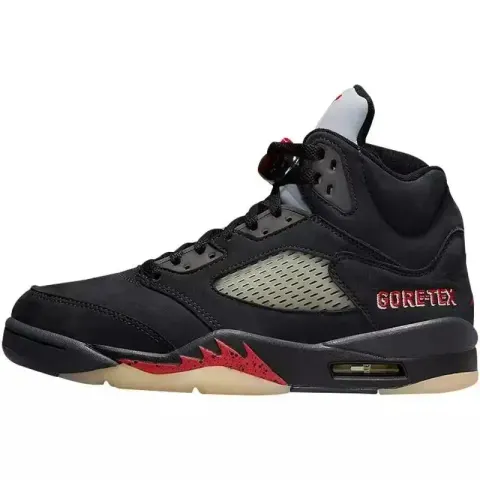 Jordan 5 Olive Shoes option AJ5 black red